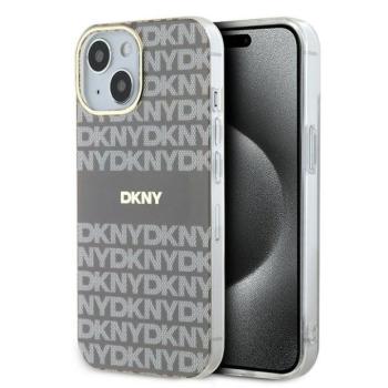 DKNY DKHMP15SHRHSEE IML Mono &amp; Stripe MagSafe-kompatibilis tok iPhone 15 - bézs kép