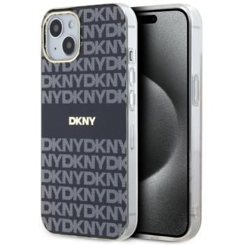 DKNY DKHMP15SHRHSEK IML Mono &amp; Stripe MagSafe-kompatibilis tok iPhone 15 - fekete kép