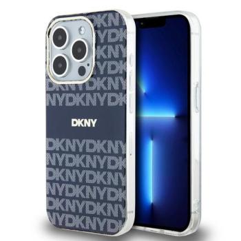 DKNY DKHMP15XHRHSEB IML Mono &amp; Stripe MagSafe-kompatibilis tok iPhone 15 Pro Max - kék kép