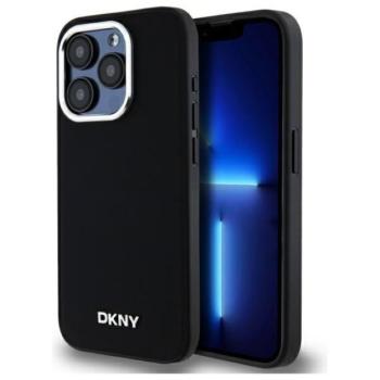 DKNY DKHMP15XPSCMCLK Plain Logo MagSafe keménytok iPhone 15 Pro Max - fekete kép