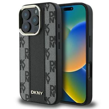 DKNY DKHMP16LPCPVSLK Checkered Pattern Magsafe keménytok iPhone 16 Pro - fekete kép
