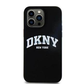 DKNY DKHMP16XSNYACH Silicone White Printed Logo MagSafe keménytok iPhone 16 Pro Max - fekete kép