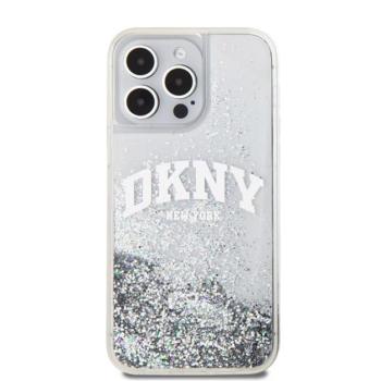 DKNY Liquid Glitter Arch Logo Apple iPhone 15 Pro tok Max tok, átlátszó kép