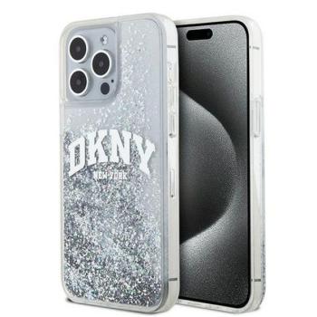 DKNY Liquid Glitter Arch Logo iPhone 15 Pro tok, átlátszó kép