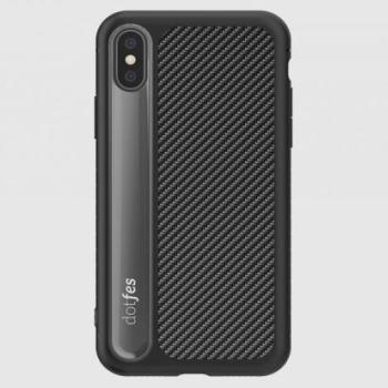 Dotfes G06 iPhone X XS (5,8&quot;) fekete prémium hátlap tok kép