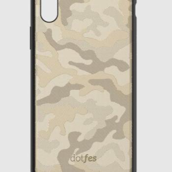 Dotfes G07 iPhone X XS (5,8&quot;) arany terepmintás prémium hátlap tok kép