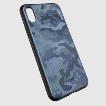 Dotfes G07 iPhone X XS (5,8&quot;) kék terepmintás prémium hátlap tok kép