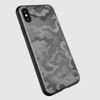 Dotfes G07 iPhone X XS (5,8&quot;) szürke terepmintás prémium hátlap tok kép