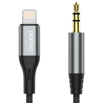 Dudao audio kábel Lightning - mini jack 3.5mm szürke (L11PRO) kép