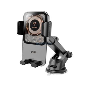Dudao F19 bilincses autós tartó 15W induktív töltő - fekete kép