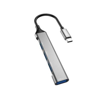 Dudao HUB 4 az 1-ben USB-C - 4x USB-A (3 x USB2.0 / USB3.0) 6.3cm fekete (A16T) kép