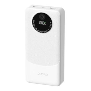 Dudao K12Pro powerbank 2xUSB-A és 1xUSB-C csatlakozással 20000mAh 22.5W PD - fehér kép