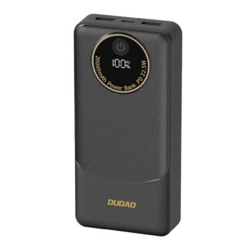 Dudao K12Pro powerbank 2xUSB-A és 1xUSB-C csatlakozással 20000mAh 22.5W PD - fekete kép