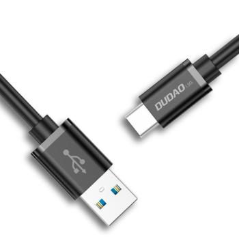 Dudao kábel USB kábel - USB Type C szuper gyors töltés 1 m fekete (l5g -fekete) kép