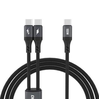Dudao L3F Type-C - Type-C kábel 100W 1.2m - fekete kép