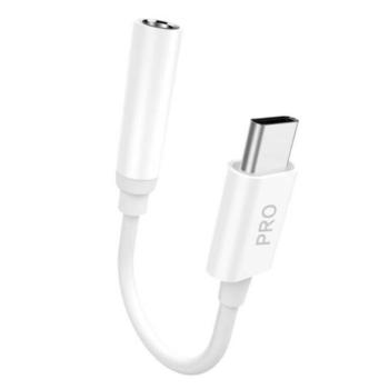 Dudao telefontokter adapter Type-c USB fejhallgató-csatlakozó 3,5 mm-es (anyastény) fehér (L16CPro fehér) kép