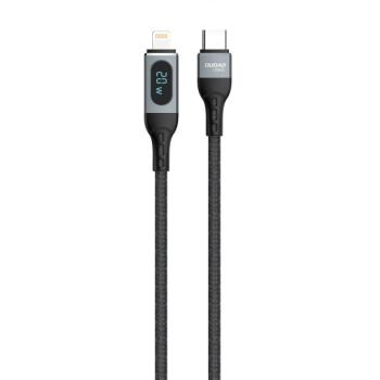 Dudao USB Type-C kábel - Lightning gyors Charging PD 20W fekete (L7MaxL) kép