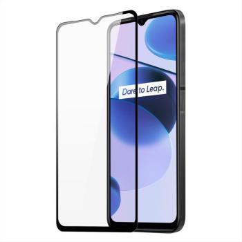 Dux Ducis 9D edzett üveg teljes képernyő 9H edzett üveg kerettel Realme C35 fekete (tokbarát) kép