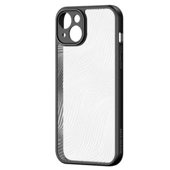 DUX DUCIS AIMO műanyag telefonvédő (közepesen ütésálló, szilikon keret, kamera védelem, matt, hullám minta) FEKETE Apple iPhone 14 Plus kép