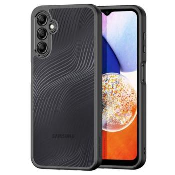 DUX DUCIS AIMO műanyag telefonvédő (közepesen ütésálló, szilikon keret, kamera védelem, matt, hullám minta) FEKETE Samsung Galaxy A15 5G (SM-A156) kép