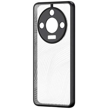 DUX DUCIS AIMO műanyag telefonvédő (ütésállóság, szilikon keret, kameravédő, matt, hullám) FEKETE Honor Magic6 Lite 5G kép