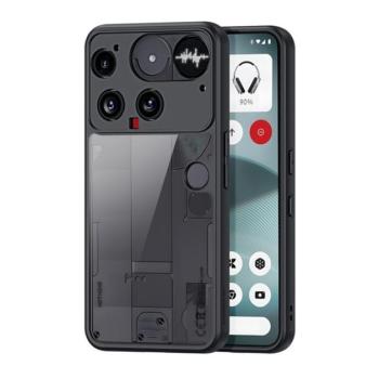 DUX DUCIS AIMO szilikon telefonvédő (ütésállóság, kameravédő, matt) FEKETE Nothing Phone (3) kép