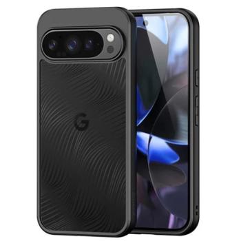 DUX DUCIS AIMO szilikon telefonvédő (ütésállóság, kameravédő, matt, hullám) FEKETE Google Pixel 10, Pixel 10 Pro kép