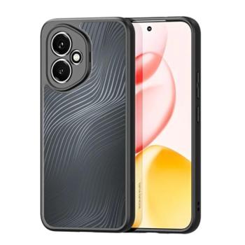 DUX DUCIS AIMO szilikon telefonvédő (ütésállóság, kameravédő, matt, hullám) FEKETE Honor 400 kép