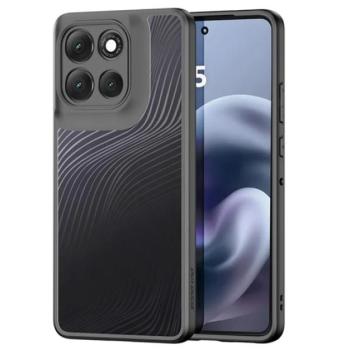 DUX DUCIS AIMO szilikon telefonvédő (ütésállóság, kameravédő, matt, hullám) FEKETE Motorola Moto G86 5G (XT2527) kép