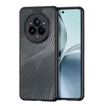 DUX DUCIS AIMO szilikon telefonvédő (ütésállóság, kameravédő, matt, hullám) FEKETE Realme 14 Pro kép