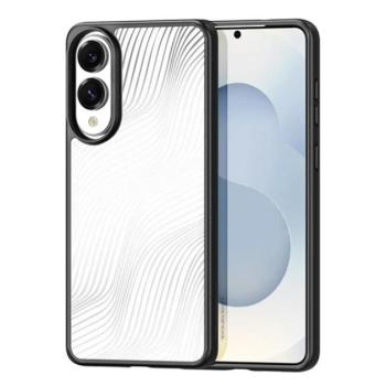 DUX DUCIS AIMO szilikon telefonvédő (ütésállóság, kameravédő, matt, hullám) FEKETE Samsung Galaxy S25 Edge (SM-S937) kép