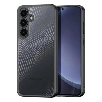 DUX DUCIS AIMO szilikon telefonvédő (ütésállóság, kameravédő, matt, hullám) FEKETE Samsung Galaxy S25 Plus (SM-S936) kép