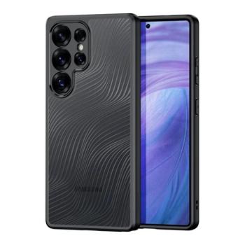 DUX DUCIS AIMO szilikon telefonvédő (ütésállóság, kameravédő, matt, hullám) FEKETE Samsung Galaxy S25 Ultra (SM-S938) kép