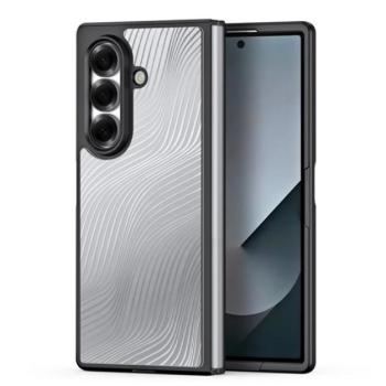 DUX DUCIS AIMO szilikon telefonvédő (ütésállóság, kameravédő, matt, hullám) FEKETE Samsung Galaxy Z Fold7 (SM-F966) kép
