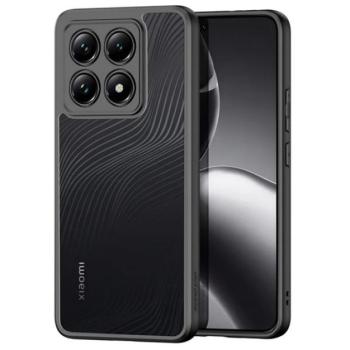 DUX DUCIS AIMO szilikon telefonvédő (ütésállóság, kameravédő, matt, hullám) FEKETE Xiaomi 14T 5G kép