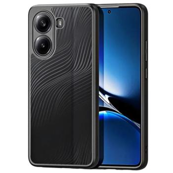 DUX DUCIS AIMO szilikon telefonvédő (ütésállóság, kameravédő, matt, hullám) FEKETE Xiaomi Poco X7 Pro kép