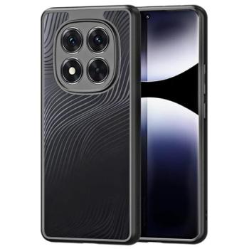 DUX DUCIS AIMO szilikon telefonvédő (ütésállóság, kameravédő, matt, hullám) FEKETE Xiaomi Redmi Note 14 Pro 4G kép