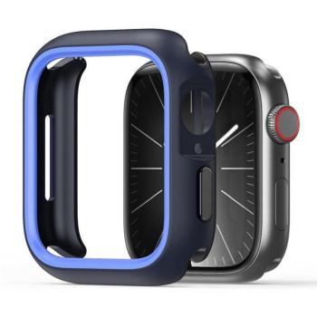 DUX DUCIS Bamo - Kemény PC + Puha szilikon Apple Watch Series 7/8/9 45mm tok éjkékkék/ kék kép