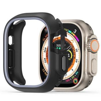 DUX DUCIS Bamo - Kemény PC + Puha szilikon Apple Watch Ultra/Ultra 2 49mm tok éjkék/szürke kép