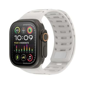 Dux Ducis CS Apple Watch 42/44/45/46/49mm mágneses szilikon szíj, szürke kép