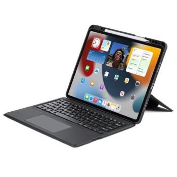 Dux Ducis DK iPad Air 13 (2024)/Pro 12.9 (2020/2021/2022) kihajtható tok vezeték nélküli billentyűzettel, fekete kép