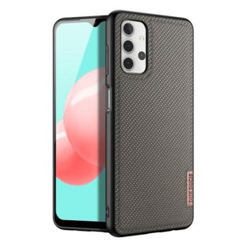 DUX DUCIS FINO szilikon telefonvédő (műanyag belső, közepesen ütésálló, rács minta) BARNA Samsung Galaxy A32 5G (SM-A326) kép