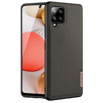 DUX DUCIS FINO szilikon telefonvédő (műanyag belső, közepesen ütésálló, rács minta) BARNA Samsung Galaxy A42 5G (SM-A425F) kép