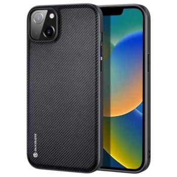 DUX DUCIS FINO szilikon telefonvédő (műanyag belső, közepesen ütésálló, rács minta) FEKETE Apple iPhone 14 Plus kép
