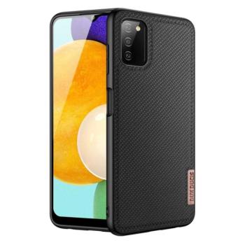 DUX DUCIS FINO szilikon telefonvédő (műanyag belső, közepesen ütésálló, rács minta) FEKETE Samsung Galaxy A03s (SM-A037F) kép