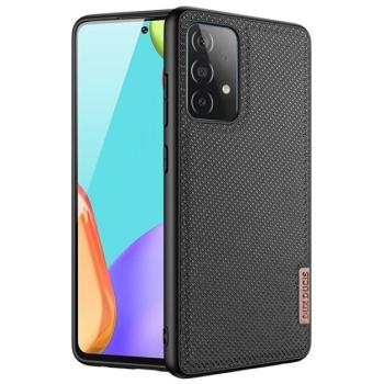 DUX DUCIS FINO szilikon telefonvédő (műanyag belső, közepesen ütésálló, rács minta) FEKETE Samsung Galaxy A32 5G (SM-A326) kép