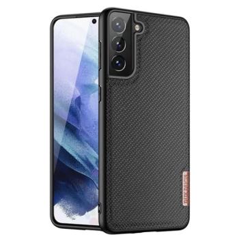 DUX DUCIS FINO szilikon telefonvédő (műanyag belső, közepesen ütésálló, rács minta) FEKETE Samsung Galaxy S21 Plus (SM-G996) 5G kép
