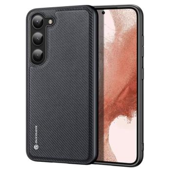 DUX DUCIS FINO szilikon telefonvédő (műanyag belső, közepesen ütésálló, rács minta) FEKETE Samsung Galaxy S23 Plus (SM-S916) kép