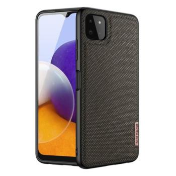 DUX DUCIS FINO szilikon telefonvédő (műanyag belső, közepesen ütésálló, rács minta) SÖTÉTZÖLD Samsung Galaxy A22 5G (SM-A226) kép