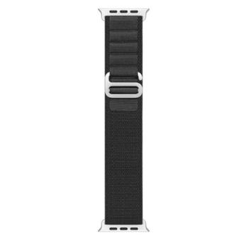 DUX DUCIS GS pótszíj (egyedi méret, textil, állítható) FEKETE Apple Watch Series SE 2 40mm, Apple Watch Series SE 40mm, Apple Watch Series 1 38mm, Apple Watch Series 2 38mm, Apple Watch Series 3 kép
